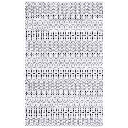 Safavieh 8 x 10 ft. Kilim Global & Contemporary Rectangle Rug, Ivory & Black KLM704A-8
